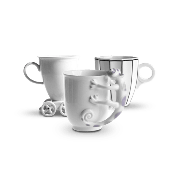 Porcelánové hrnky a šálky